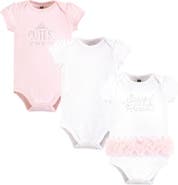 Hudson Baby Essential Three-Piece Set of Cotton Bodysuits