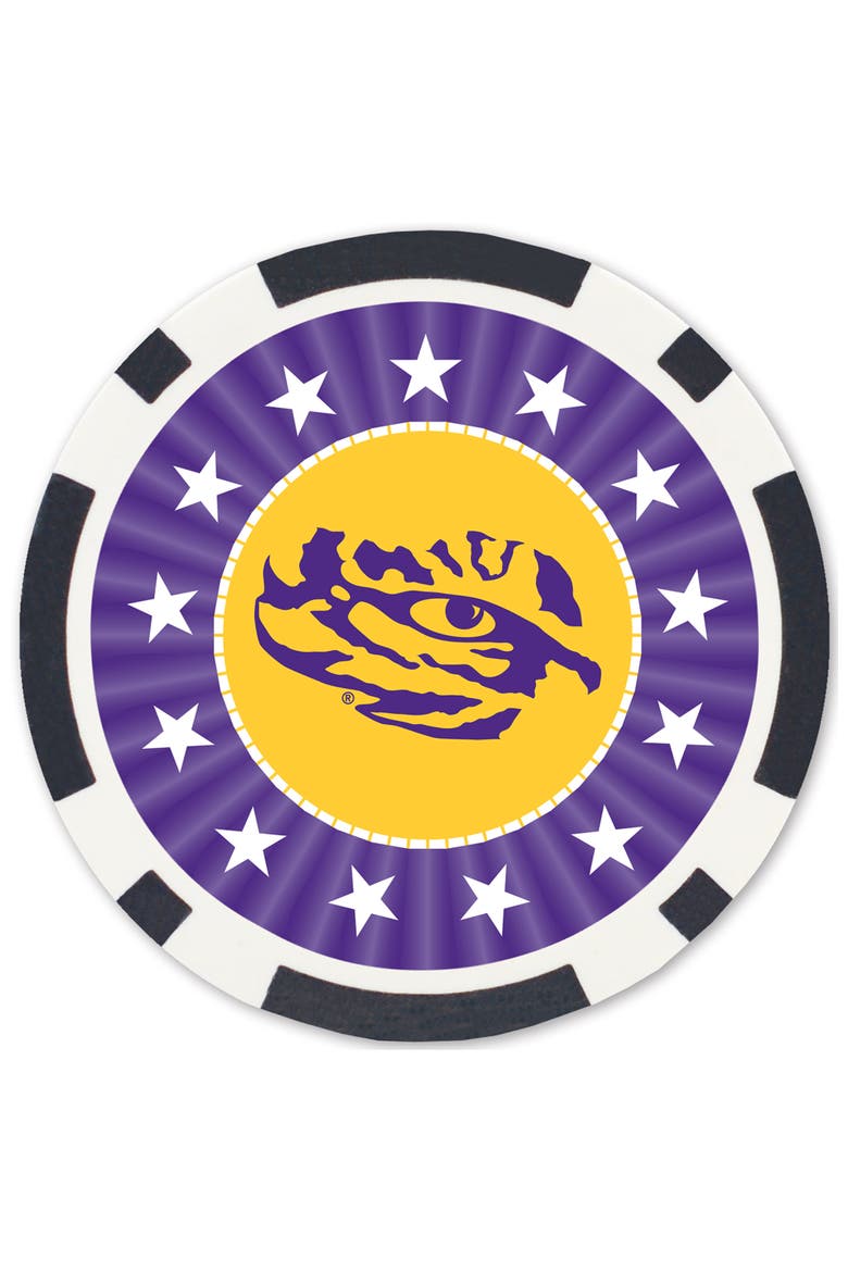 LSU Tigers 100 Piece Poker Chips, Alternate, color, Multicolor