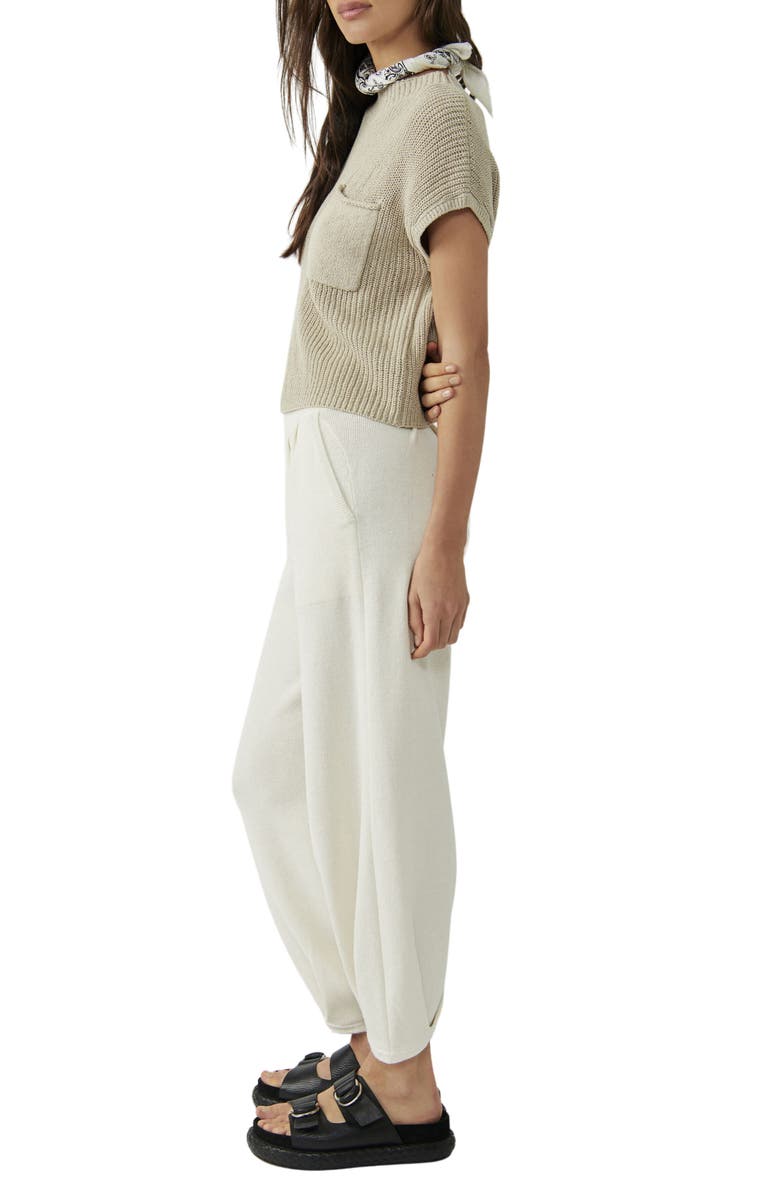 Free People Free-est Freya Short Sleeve Sweater & Pants Set, Alternate, color, Oatmeal Bone Combo