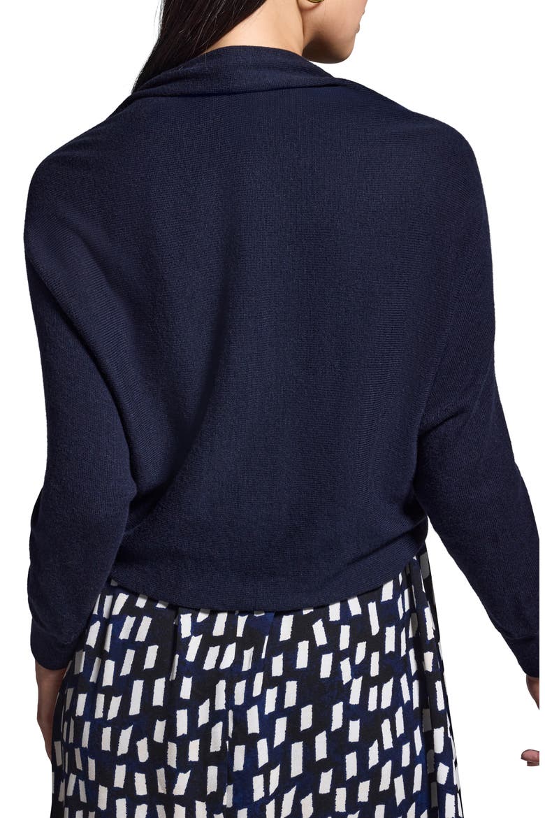 Cotton Blend Shrug Cardigan, Alternate, color, DARK INDIGO