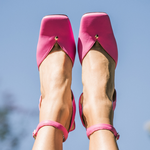 Hope Ankle Strap Heels - High, Alternate, color, FUSCHIA/PINK