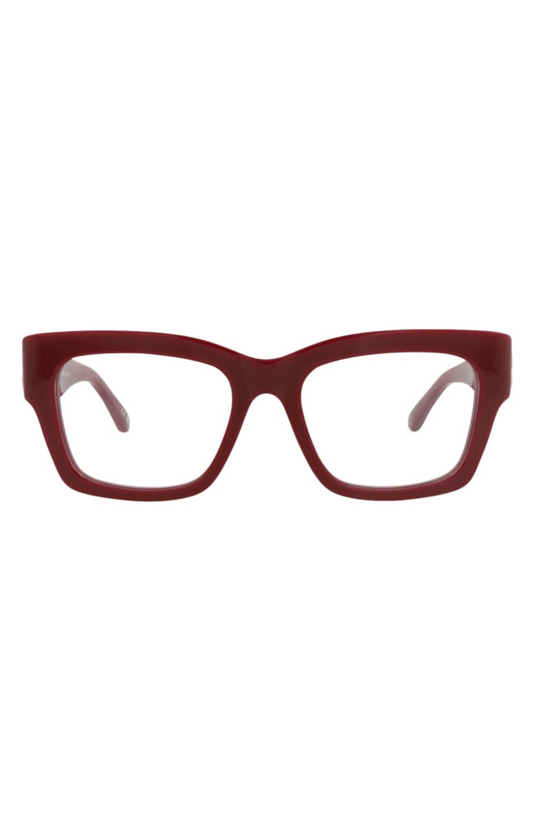 Balenciaga 52mm Square Optical Glasses, Main, color,