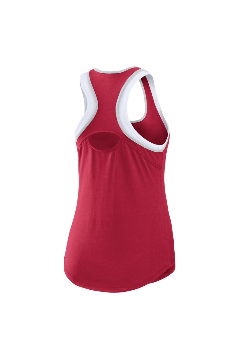 Women's WEAR by Erin Andrews Crimson Alabama Crimson Tide Open Hole Razorback Tank Top, Alternate, color, Crimson