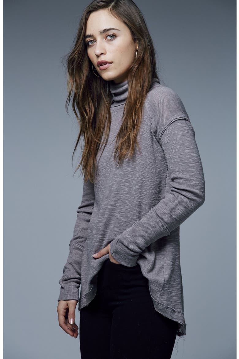 Split Back Turtleneck, Alternate, color, STONE
