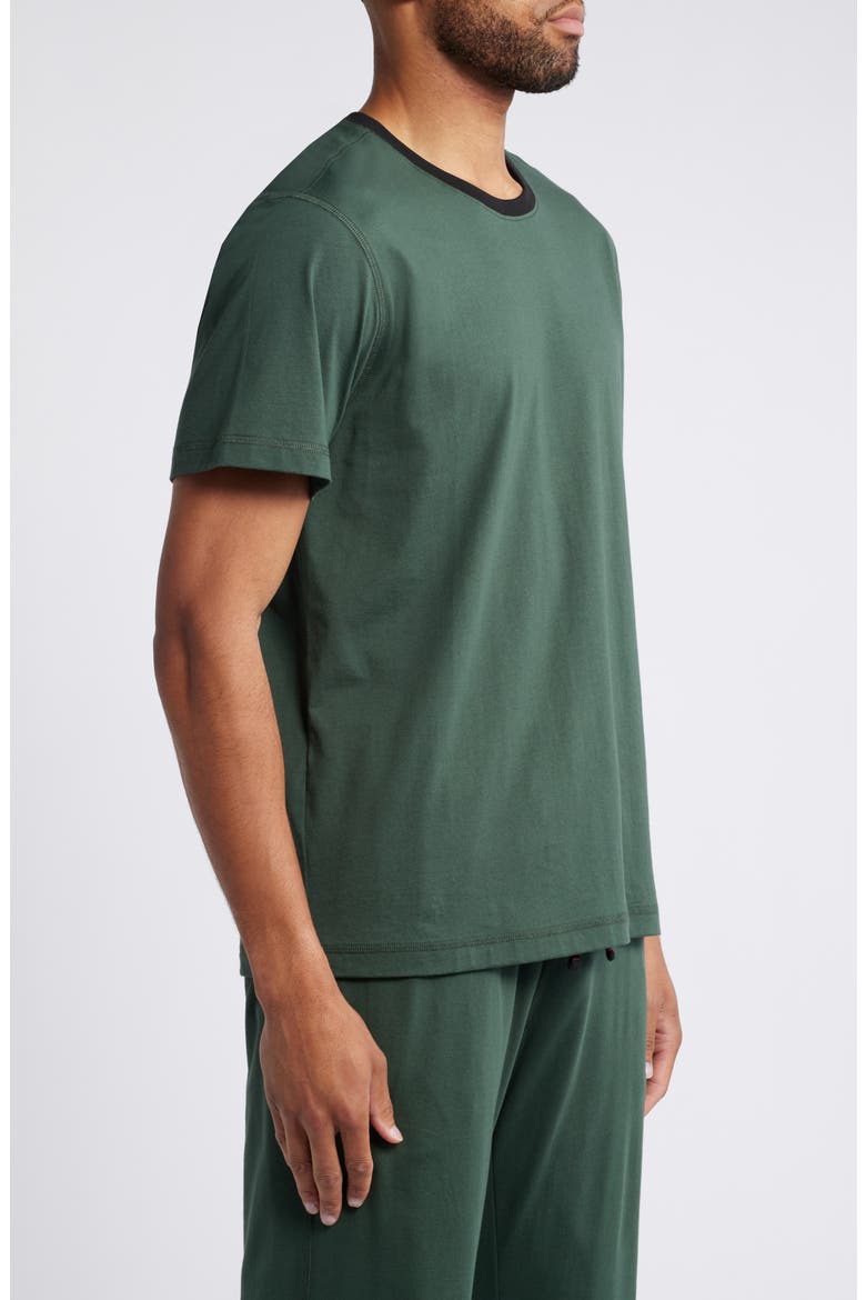 Peruvian Pima Cotton Crewneck T-Shirt, Alternate, color, DEEP FOREST