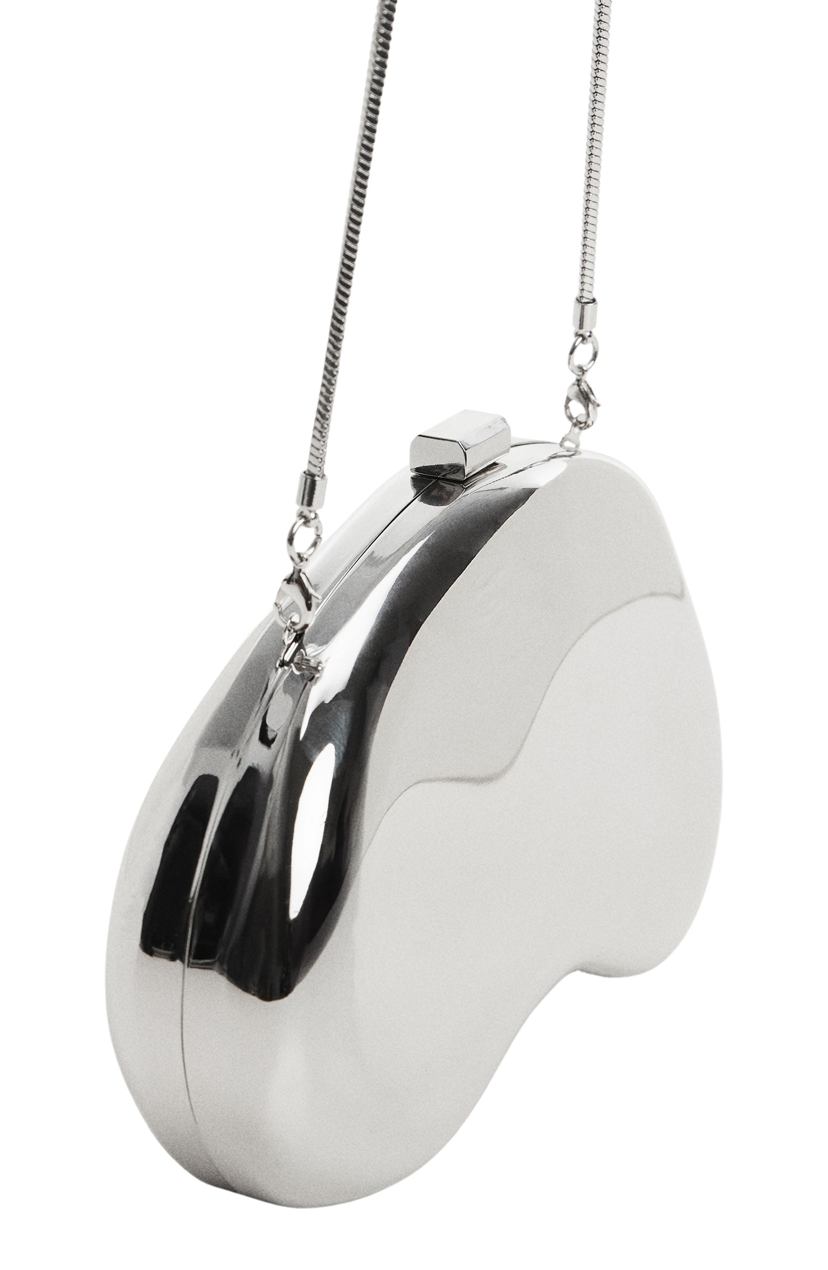 MANGO Metallic Frame Clutch, Alternate, color, 