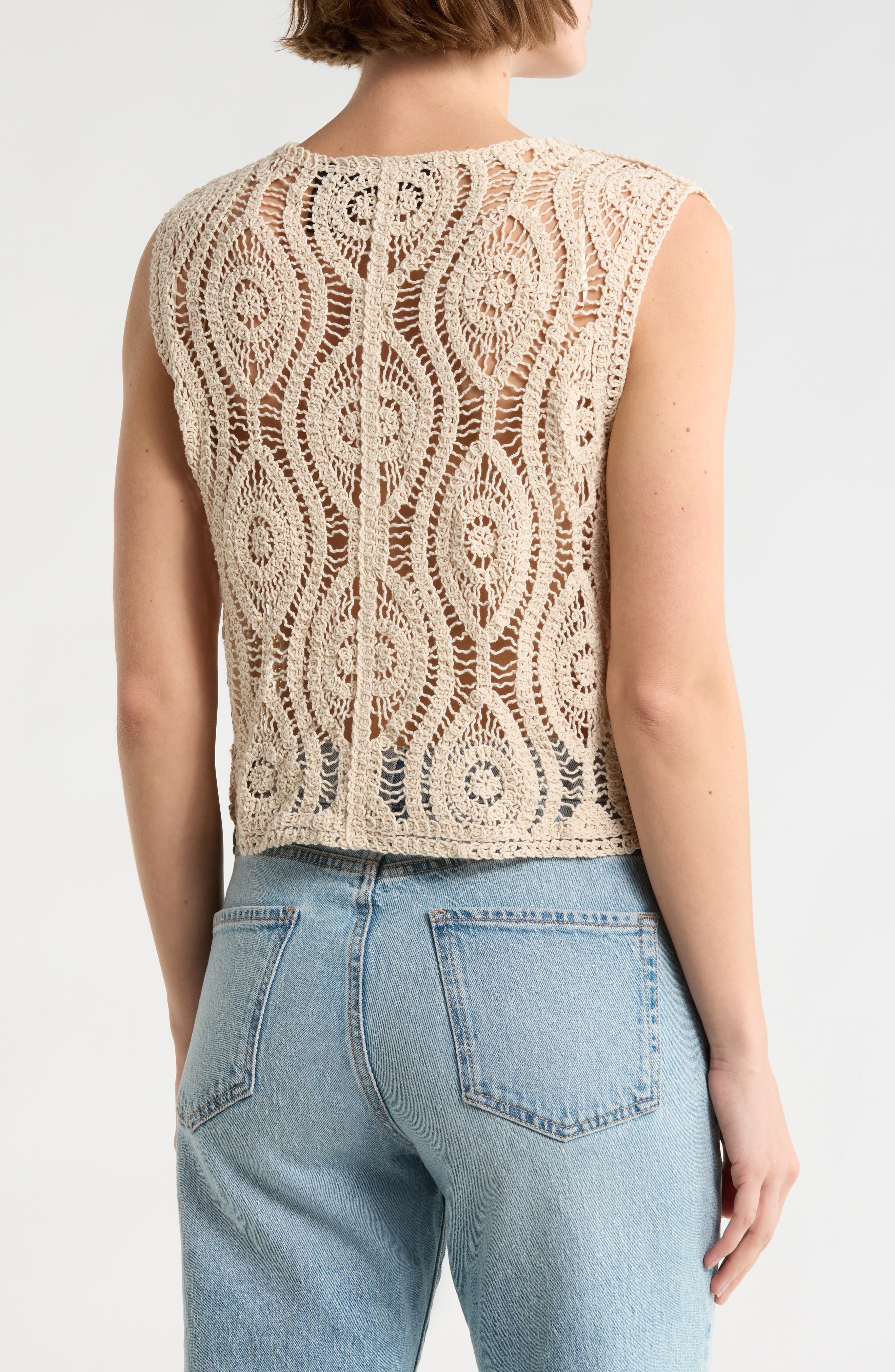 Button Front Onion Bulb Knit Top - image 2