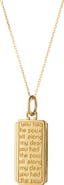Monica Rich Kosann 18K Gold Dorothy Medallion Necklace
