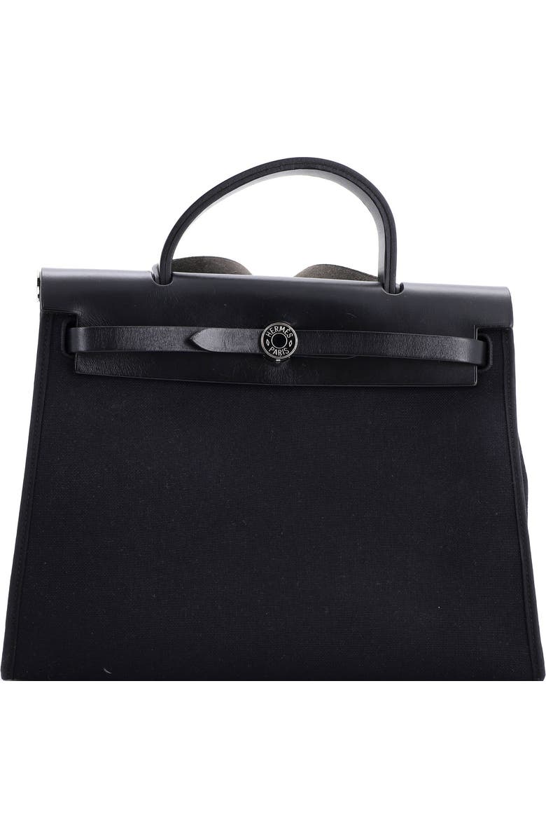 Pre-Owned Hermes Herbag Zip Leather and Toile 31, Main, color,