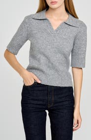 WAYF Shiloh Polo Sweater