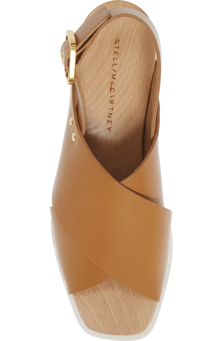 Stella McCartney Cross Strap Platform Sandal, Alternate, color,