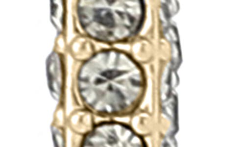 Allsaints Lori Pavé Huggie Hoop Earrings In Gold