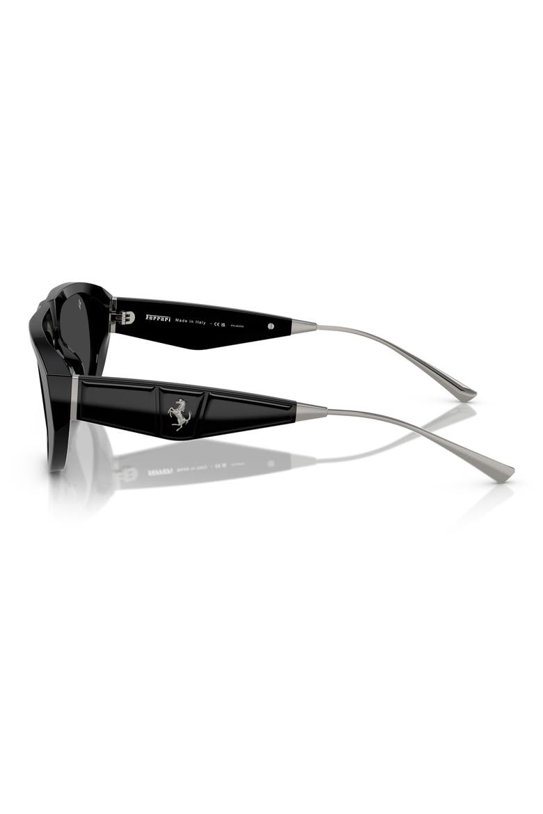55mm Pilot Sunglasses, Alternate, color, BLACK / GREY POLAR
