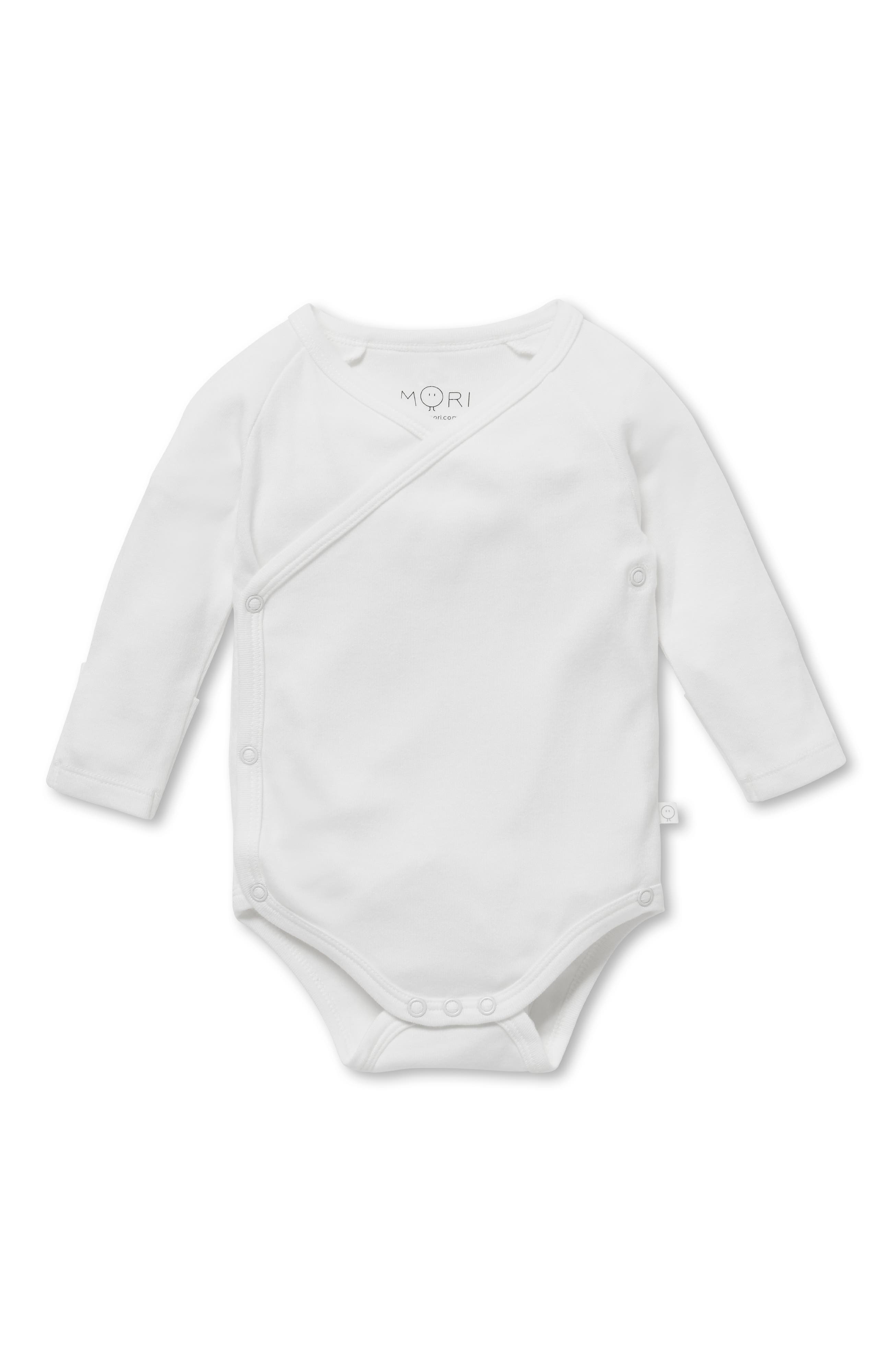 Mori Bamboo-blend Kimono Bodysuit In White