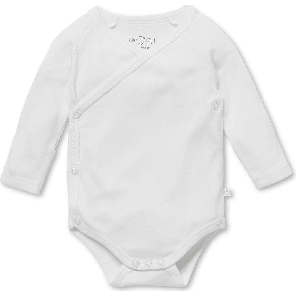 Mori Bamboo-blend Kimono Bodysuit In White