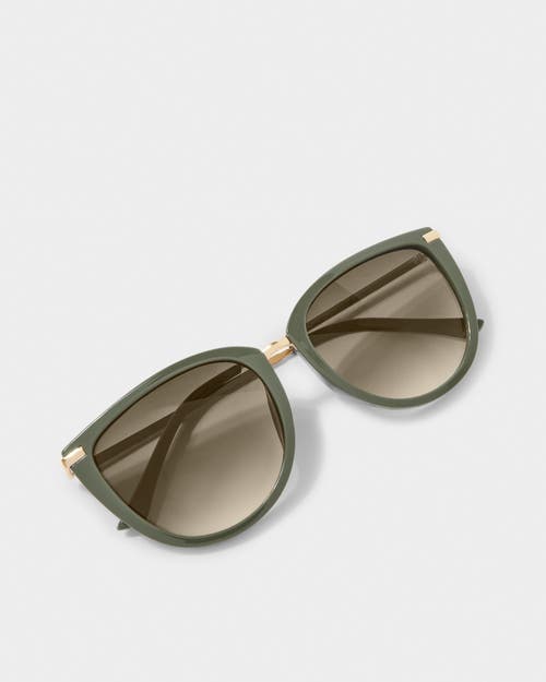 Katie Loxton Sardinia Sunglasses In Green