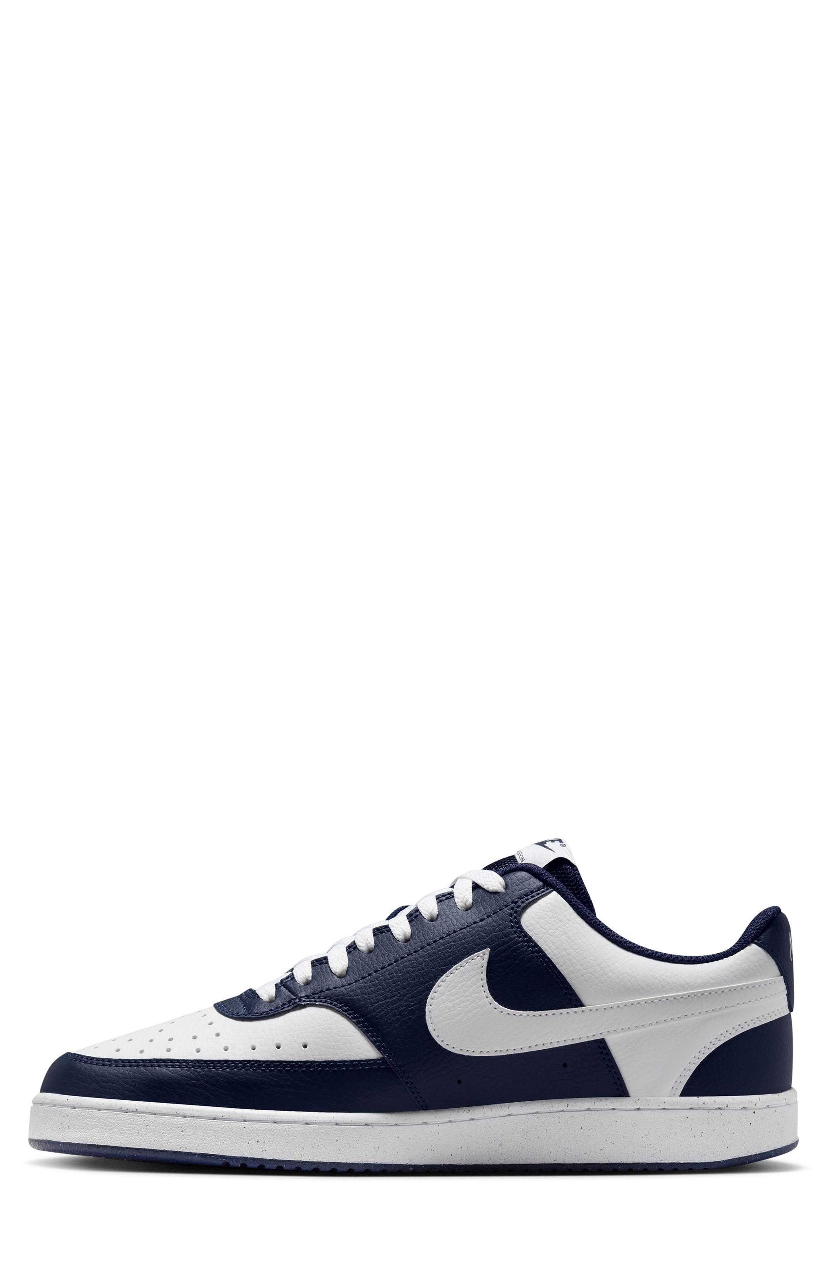 Nike Court Vision Low Sneaker, Alternate, color, 400 Midnight Navy/White