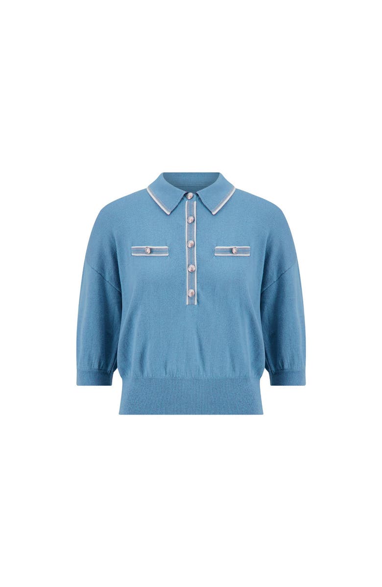 The Noli Shop Bobbi Polo Shirt, Alternate, color, Blue