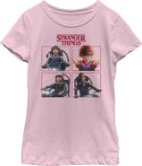 Stranger Things Girl's Stranger Things Character Squares  Graphic T-Shirt