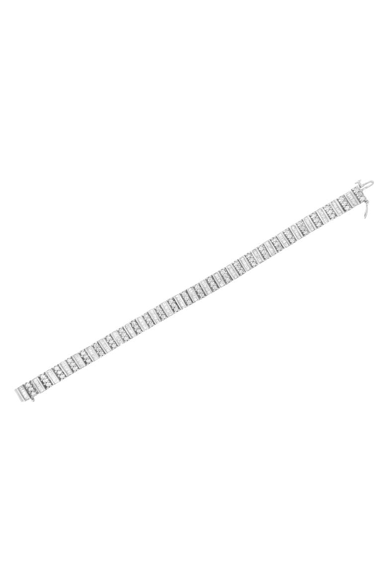 14K White Gold 4 7/8 cttw Diamond Tennis Bracelet, Alternate, color, White