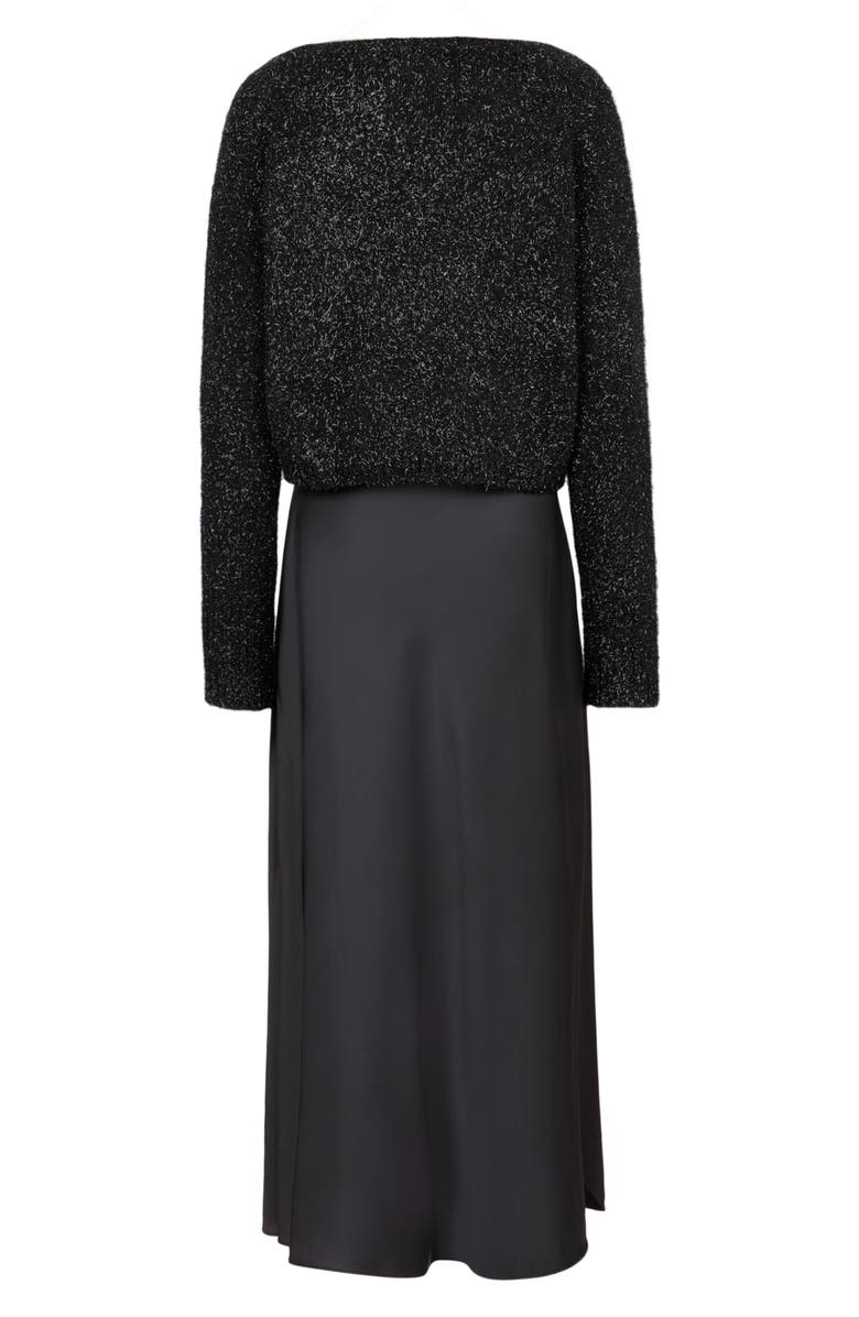 AllSaints Rosetta Tinsel Two Piece Sweater & Slipdress, Alternate, color,