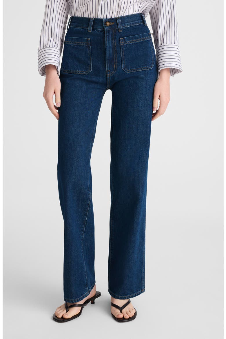 The Cleo Straight Jeans, Main, color, PLUMVILLE WASH