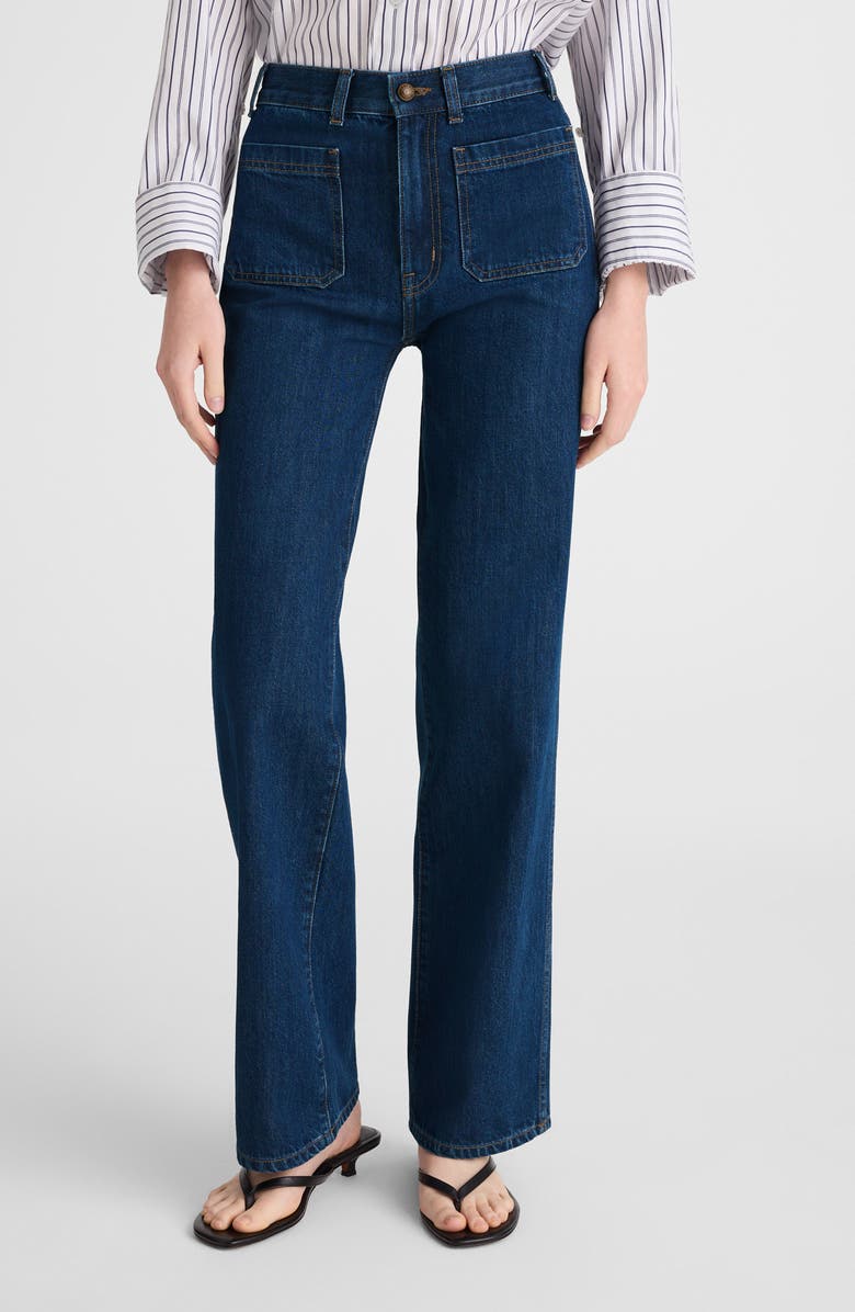Madewell The Cleo Straight Jeans, Main, color, Plumville Wash