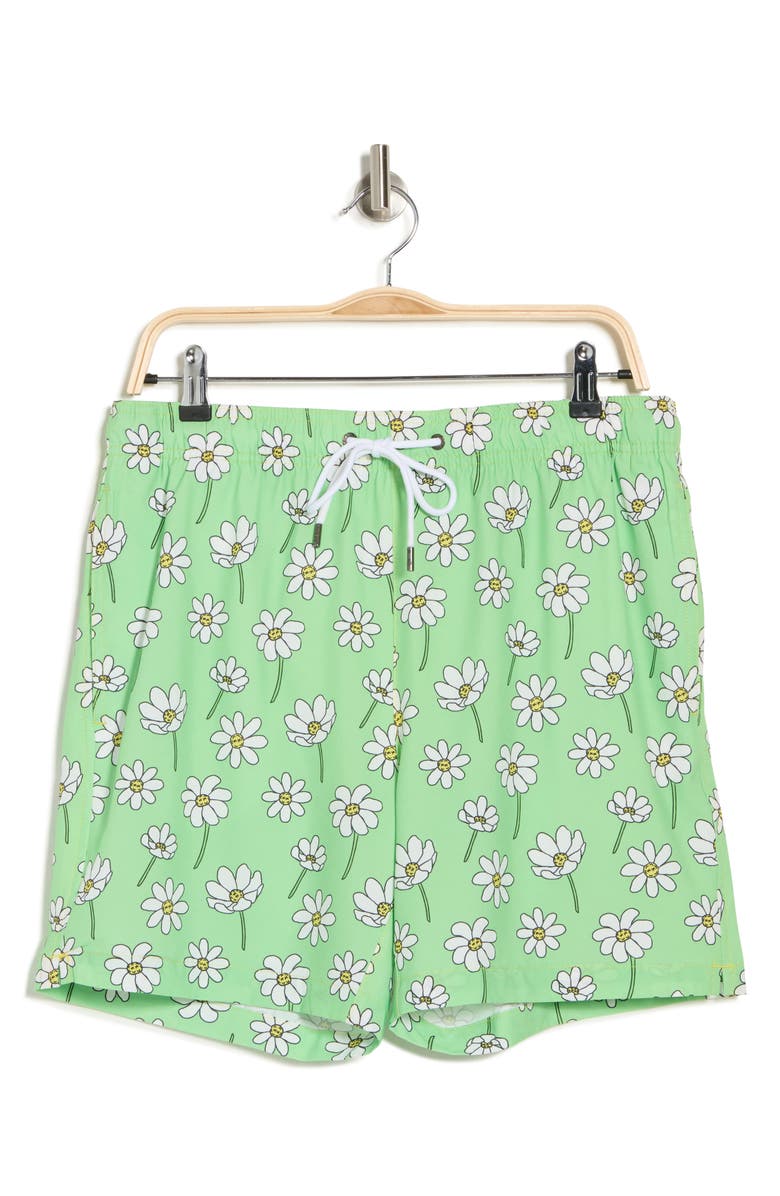 Mr.Swim Scattered Daisies Swim Shorts, Alternate, color, 