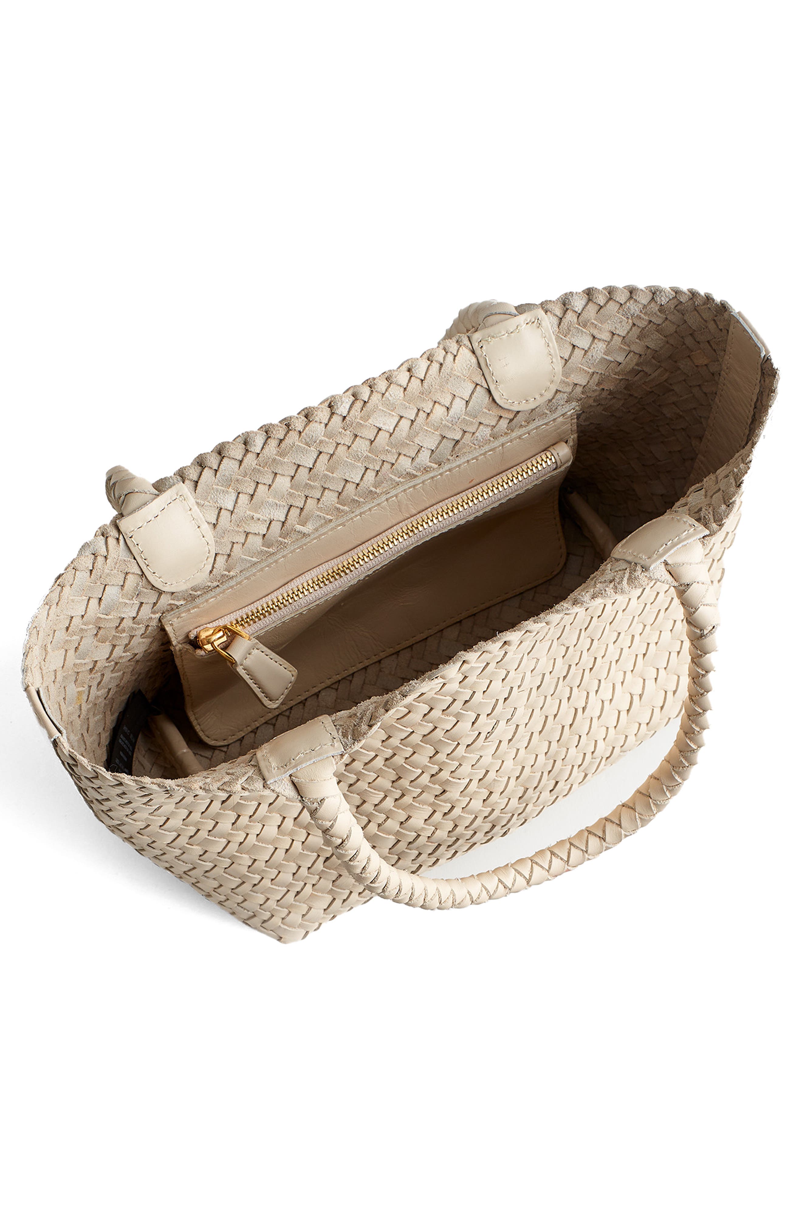 Madewell Handwoven Mini Tote, Alternate, color, Alabaster