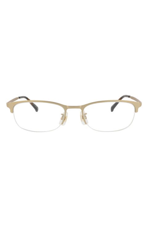 52mm Half Rim Rectangular Optical Glasses
