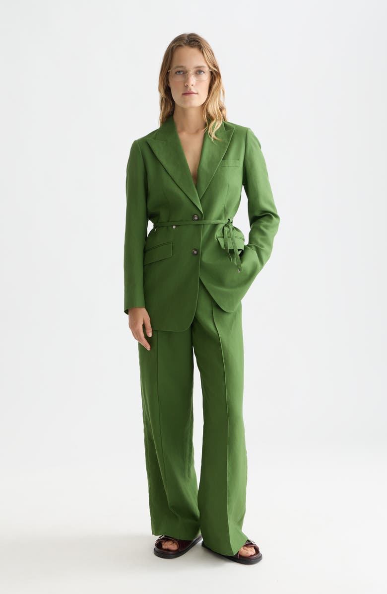 Scotch 
Soda Charm Belted Blazer, Alternate, color, Garden Green