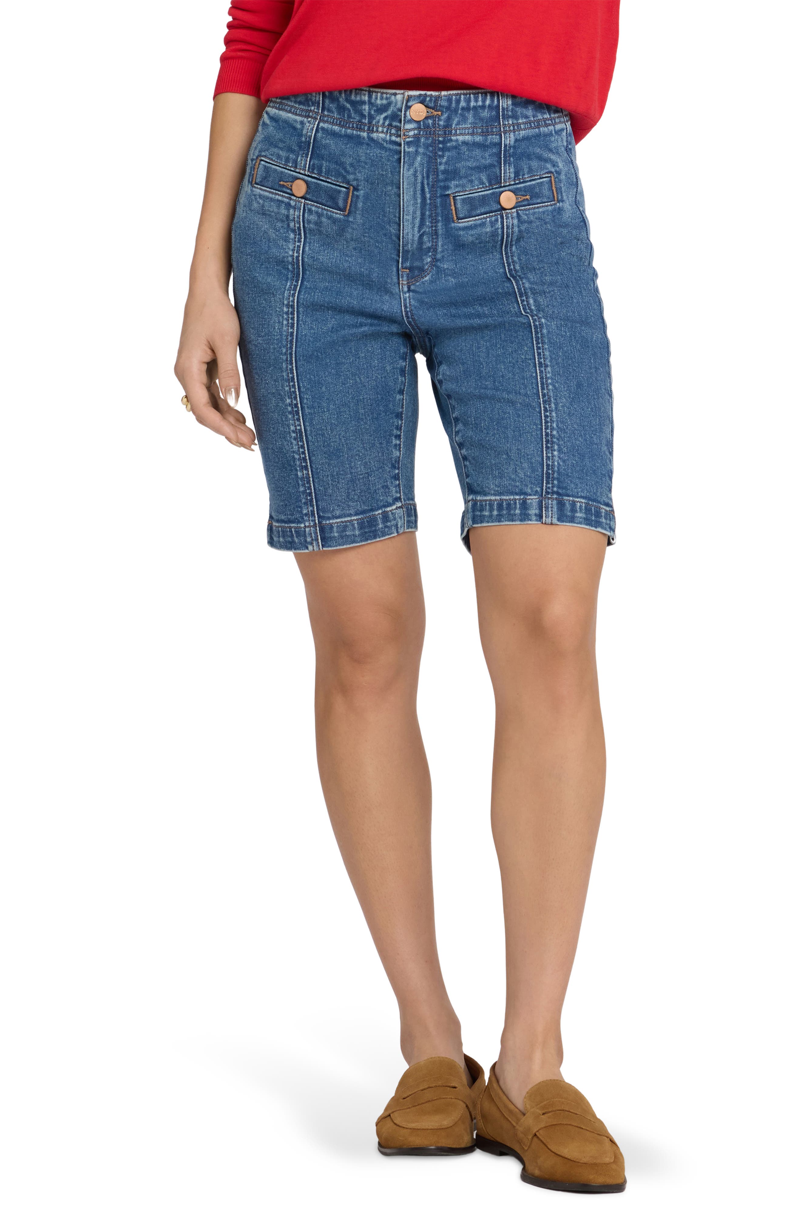 Ella Patch Pocket Denim Shorts