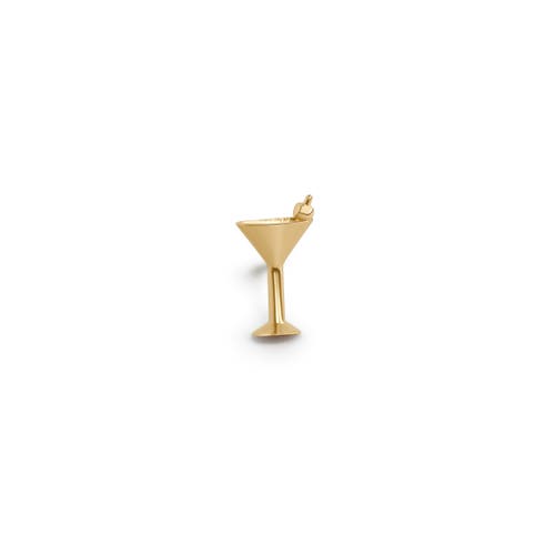 Whit Jewelry 14k Yellow Gold Martini Stud In Gold