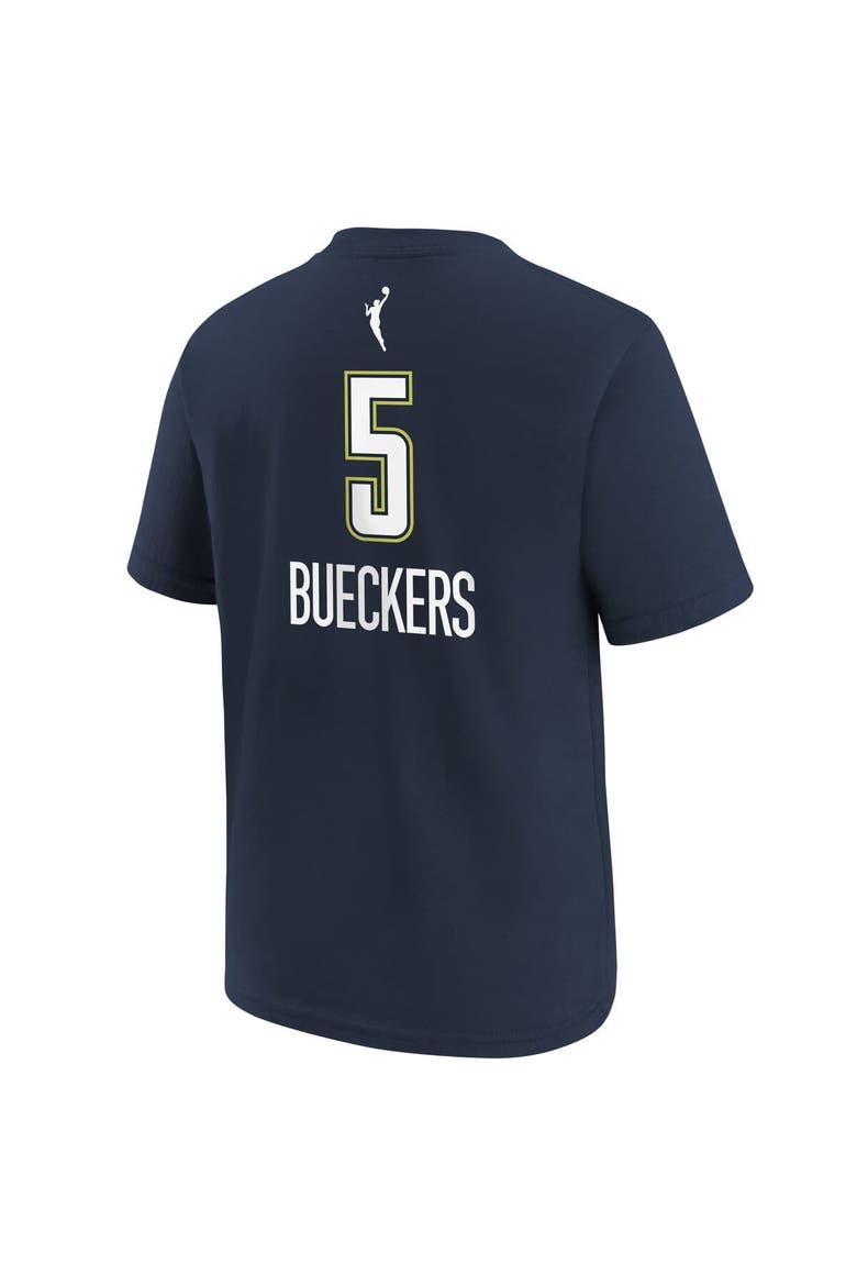 Youth Nike Paige Bueckers Navy Dallas Wings 2025 WNBA Draft Explorer Edition Name & Number T-Shirt, Alternate, color, Navy