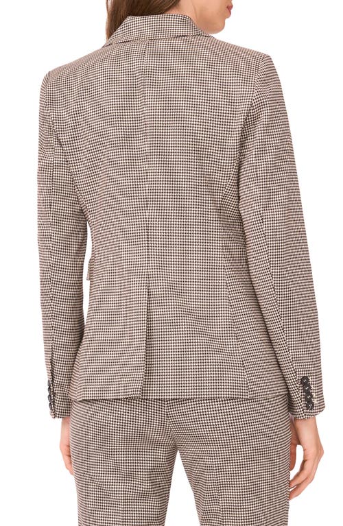 Halogen ® Double Breasted Houndstooth Blazer In White
