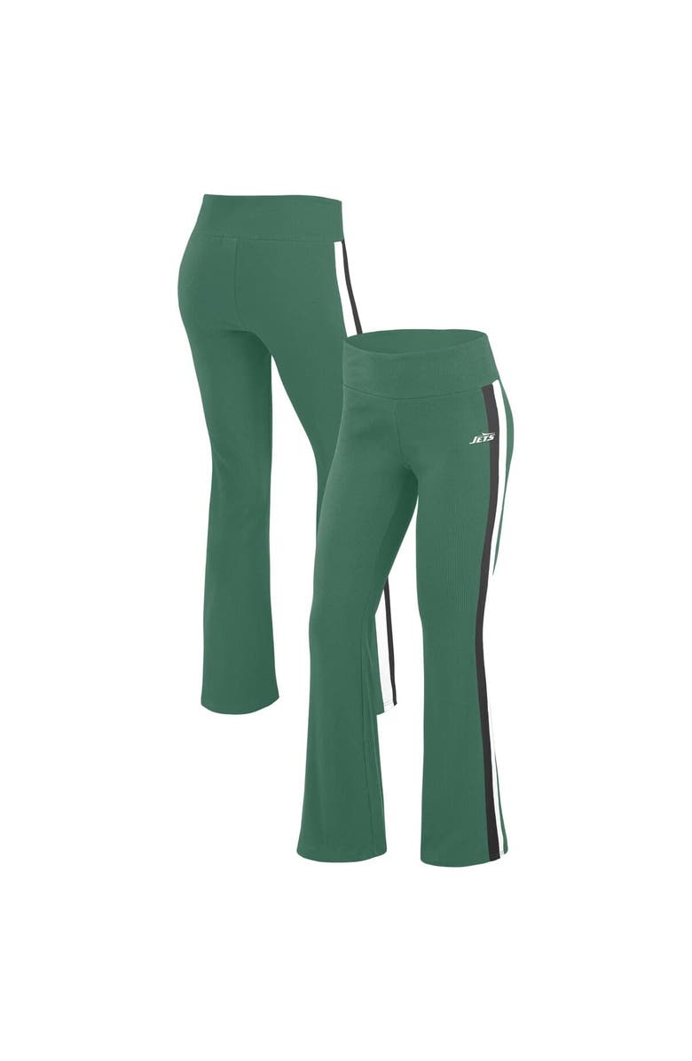 WEAR by Erin Andrews Women's WEAR by Erin Andrews Green New York Jets Tri-Blend Yoga Pants, Main, color, Green