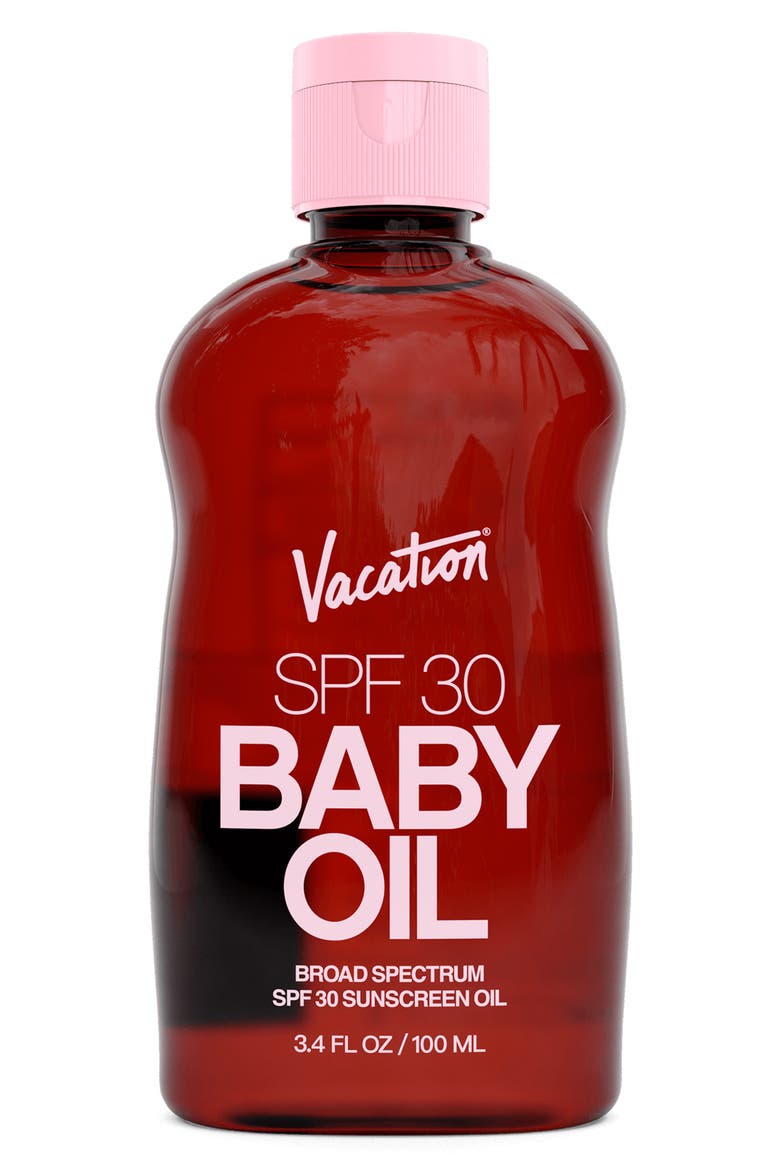 Baby Oil SPF 30 Sunscreen Oil, Main, color, NO COLOR