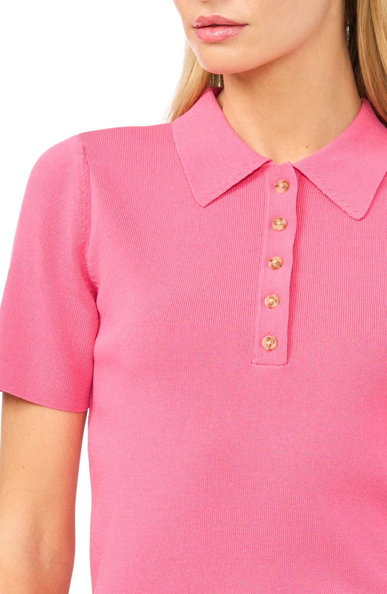 Ted Baker Ronni Polo Sweater, Alternate, color, Penelope Pink