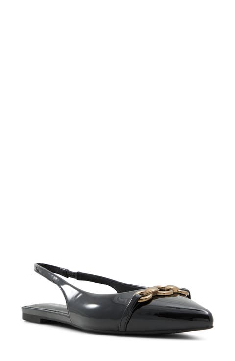 Darya Faux Leather Slingback Flat