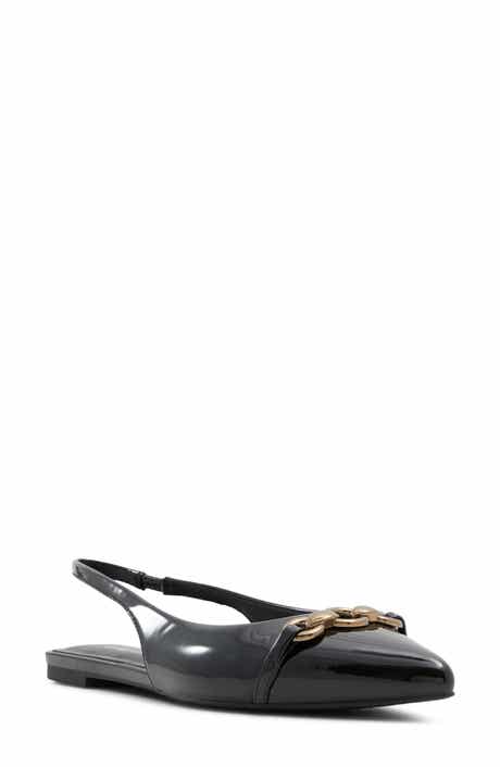 Darya Faux Leather Slingback Flat