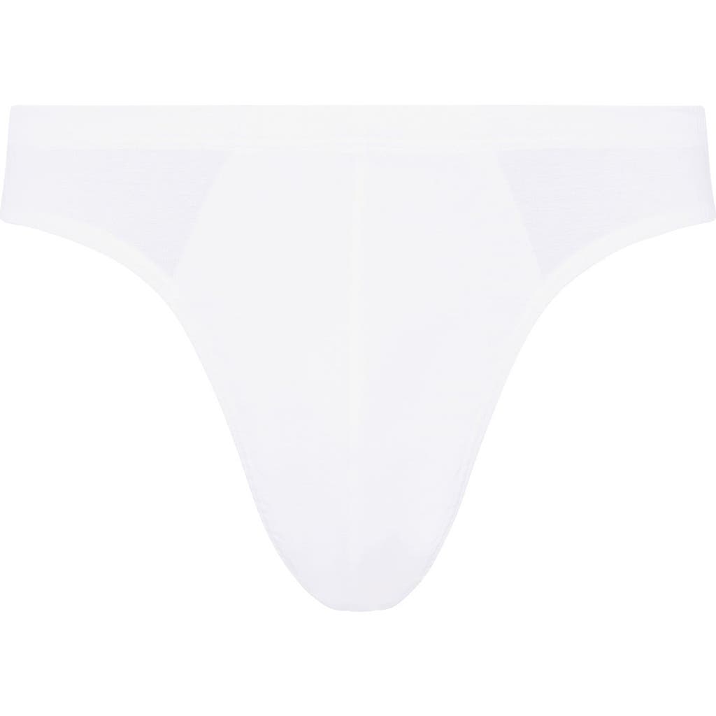 Hanro Cotton Sporty Three-quarter Briefs In White