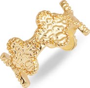 Karine Sultan Molten Clover Ring