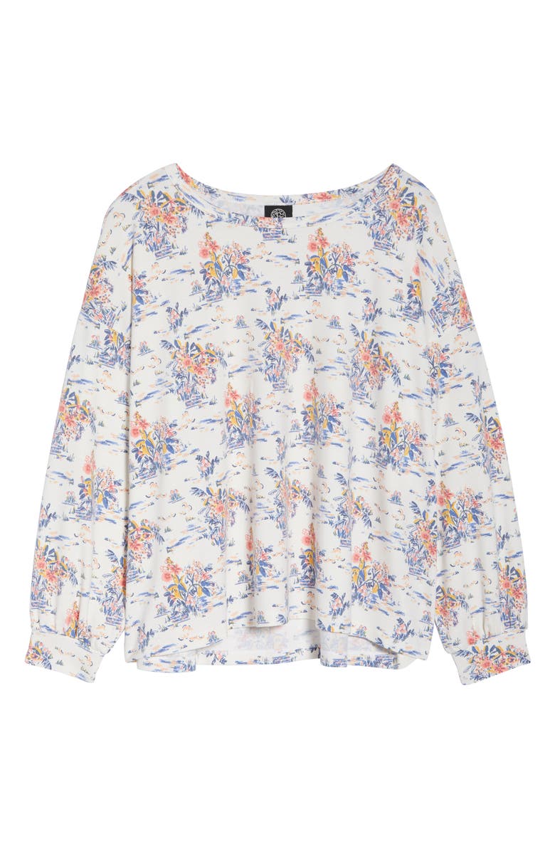 Bobeau Bishop Sleeve Pullover, Alternate, color, 