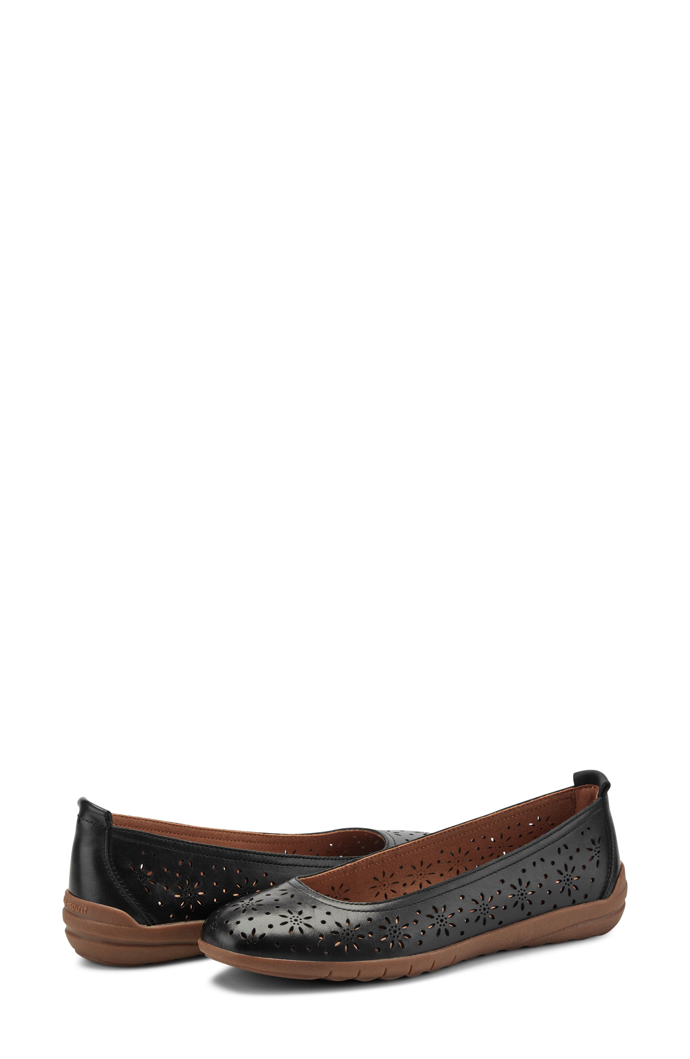 Easy Spirit Araceli Flat, Alternate, color, Black