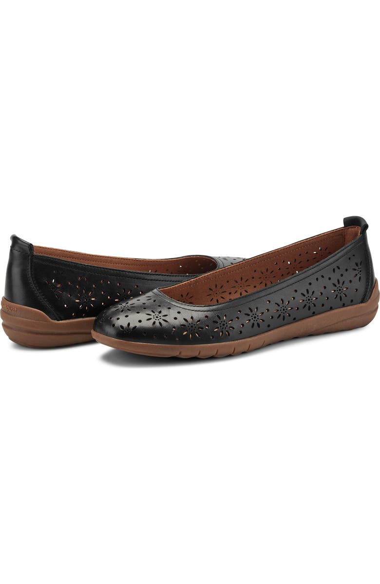 Easy Spirit Araceli Flat, Alternate, color, Black
