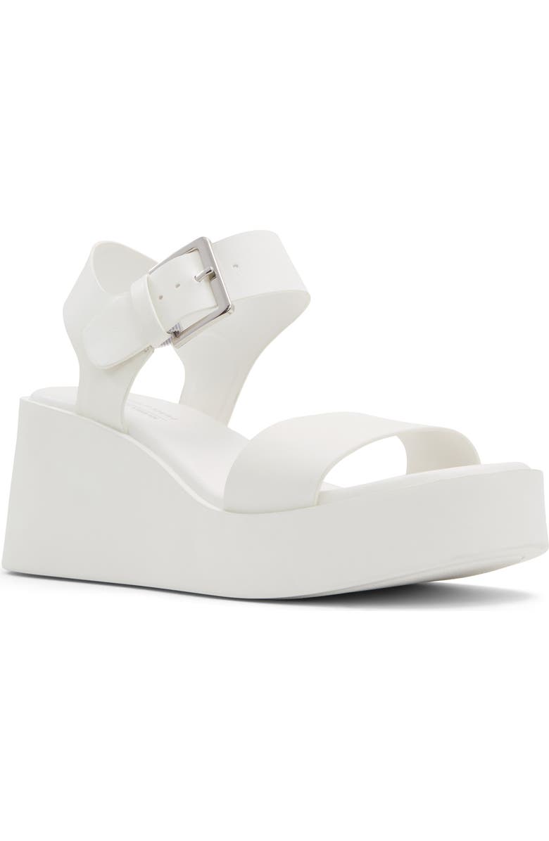 Call It Spring By Aldo Merisa Platform Slide Sandal, Main, color, White