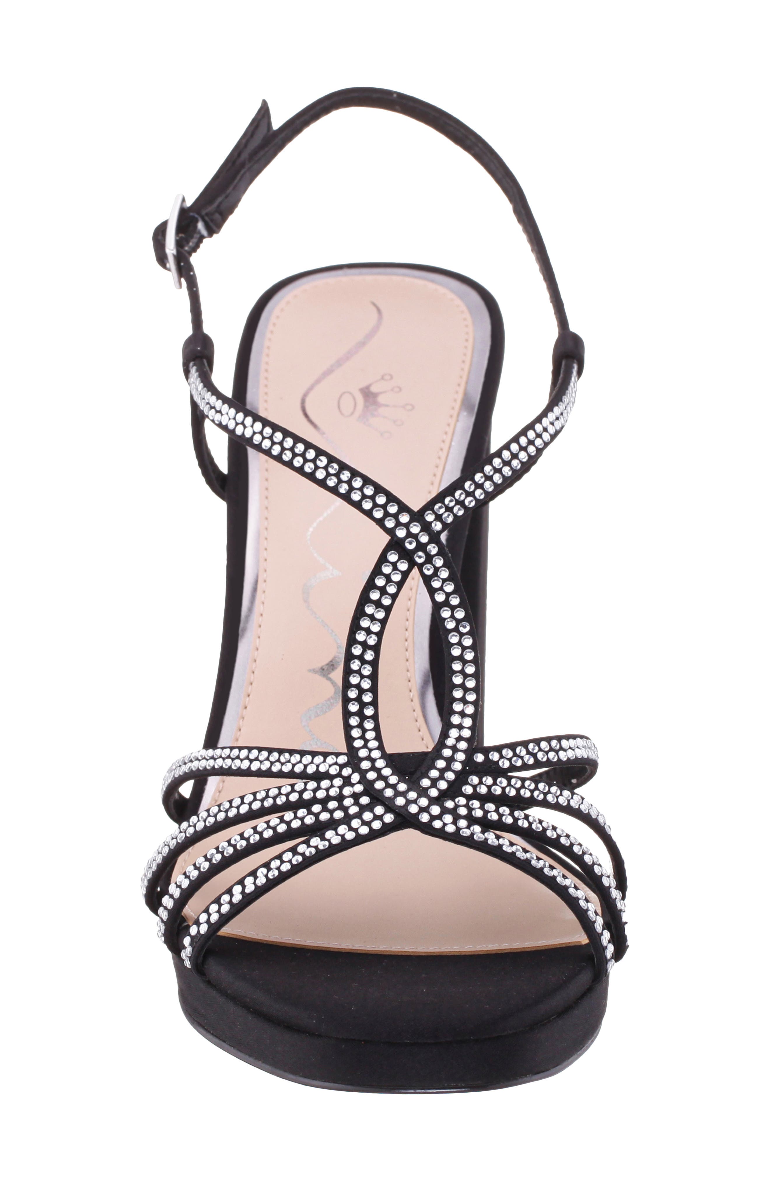 Nina Summer Slingback Platform Sandal, Alternate, color, Black