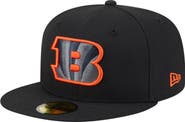 New Era Men's New Era  Black Cincinnati Bengals Color Pop 59FIFTY Fitted Hat