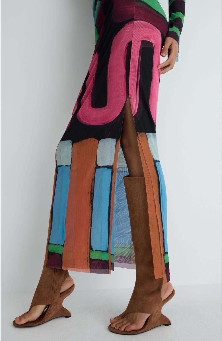Romy Portia Dress, Alternate, color, Warped Linear