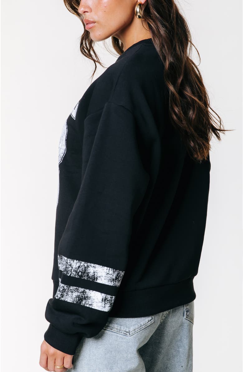 Colourful Rebel Rebel 23 Dropped Shoulder Sweat, Alternate, color, Black